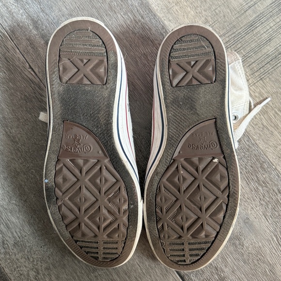 Converse White High Top Sneakers - Picture 5 of 8